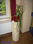Blumen- und Pflanzensäule 62 cm mit Sisalseil