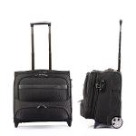 Verage® Elite Trolley Schwarz Koffer Suitcase Reisekoffer  Kabinentrolley Pilotenkoffer mit Teflon Beschichtung