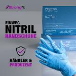 Nitril Untersuchungs- und Schutzhandschuhe für den einmaligen Gebrauch, Größe S-XL, Puderfrei, Latexfrei,