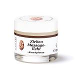 Massagelicht - Massagekerze - Zirbe Arve - Zirbenkerze - Sheabutter Basis - Massageöl  - Naturkosmetik -