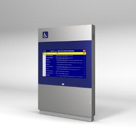 Dynamische Fahrgastinformation - Monitor Stele barrierefrei