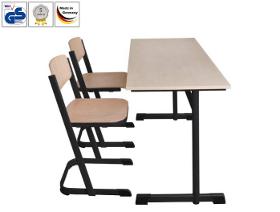 Zweier-Schülertisch, C-Form, Standard, Premium oder Exklusiv