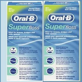 Oral-B Superfloss Zahnseide 50 Fäden 50 Stück