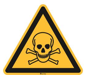 [W016] Warnung vor giftigen Stoffen