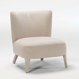 Sessel 76x79x86 Holz/stoff Beige - Stühle