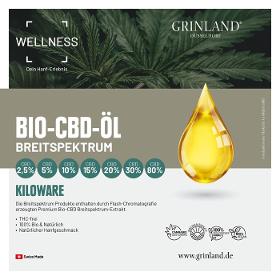 Breitspektrum-Bio-CBD-Öl - KILOWARE