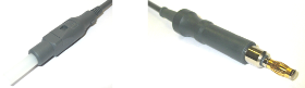 HF-Kabel Monopolar (4mm Federkorb-buchsen-Stecker mit Schiebehülse / Erbe-ACC/ICC-VIO-Stecker)