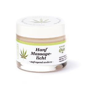 Massagelicht - Massagekerze - Hanf Garpefruit - Sheabutter Basis - Massageöl - CBD - Naturkosmetik -