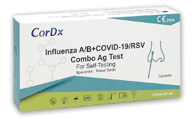 Combo Test CorDx Corona, Influenza A+B & RSV (Kombi-Schnelltest)