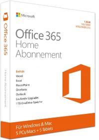 Microsoft Office 365 Home - PC und Mac - 5 Geräte