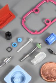 Mikrospritzguss-Teile aus Kunststoff und Elastomeren