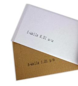 Zuschnitte aus Karton & Pappe mit Nummerndruck aus Karton & Pappe direkt vom Kartonagen Hersteller auch in Kleinmengen
