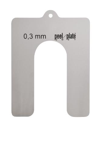 Single-plate - Passplatte