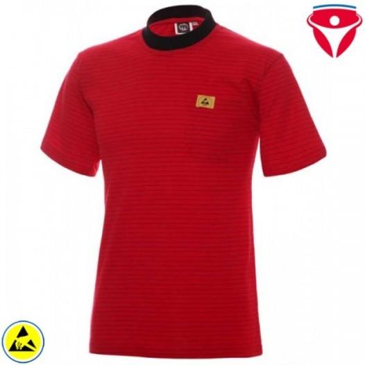 ESD T-Shirt hochleitfähig | rot