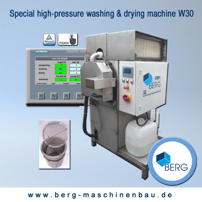 W30 Spezial Hochdruck-Wasch- & Trocknungsanlage