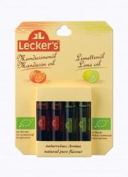 LECKER'S Bio Mandarinenöl/Limettenöl (naturreines Aroma)