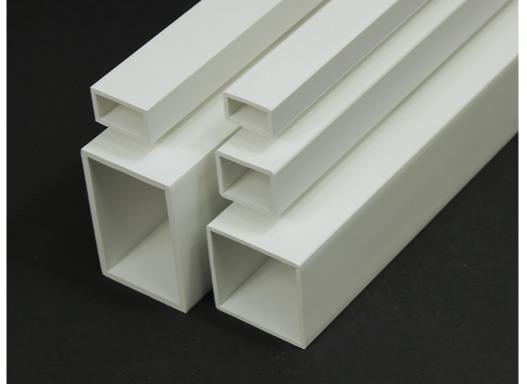 PVC-Rohrprofil 40x25mm, Wandstärke 2mm, weiss