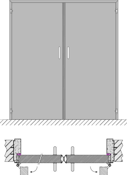 Doppelflügeltür ohne Öffnungsvorrang