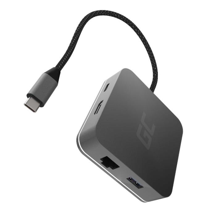 GREEN CELL HUB2 USB-C Docking Station 6in1 (USB 3.0, HDMI)