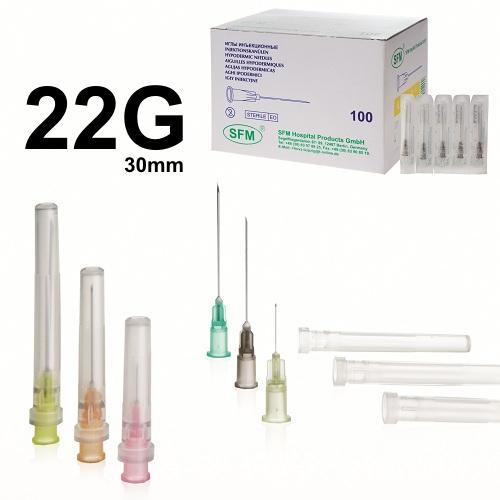 SFM Injektions-Kanülen 22G (0,7 mm x 30 mm) (100)
