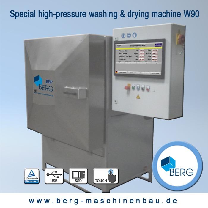 W90 Spezial Hochdruck-Wasch- & Trocknungsanlage 