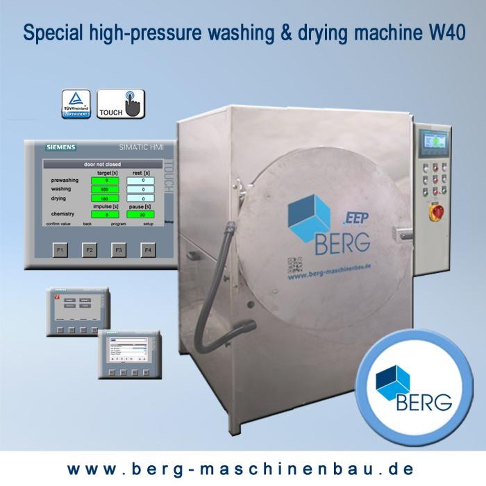 W40 Spezial Hochdruck-Wasch- & Trocknungsanlage 