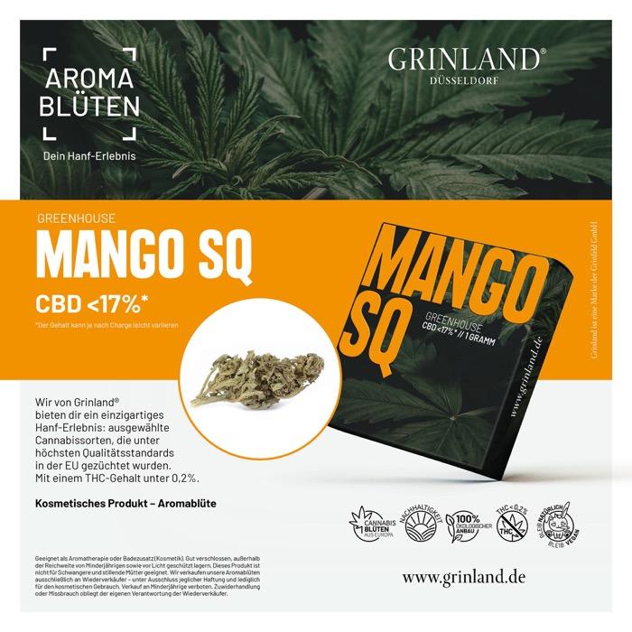 MANGO SQ Greenhouse - CBD <17% - Aromablüten