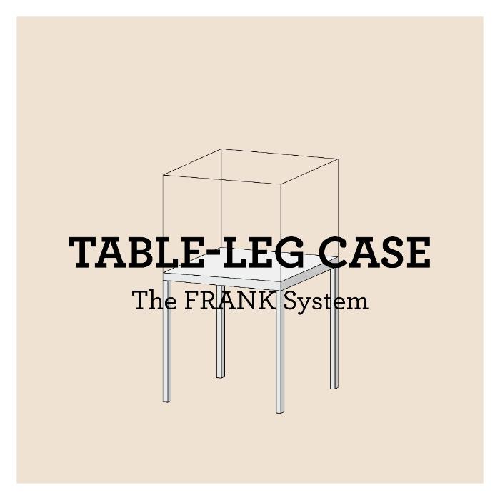 FRANK Tischvitrinen // Table leg case