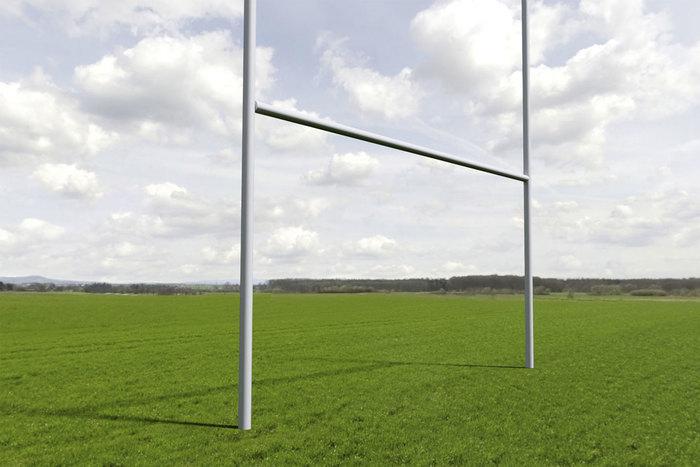Rugby-Tor, 3-teilig, 5,6 x 6,5 m, alunatur