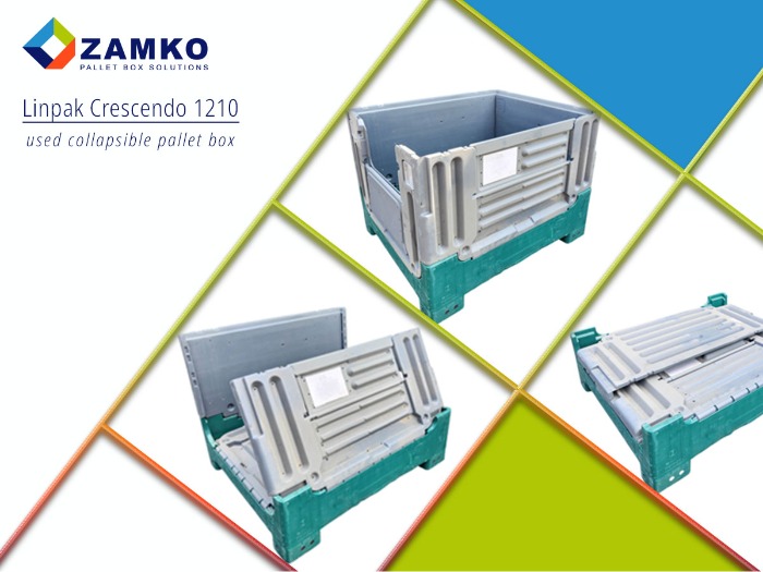 Linpak Crescendo 1210: Plastic Pallet Box 1000x1200xH900