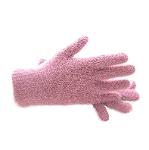 Rosa Alpaka-Handschuhe für Damen