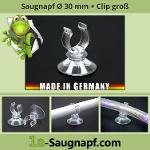 Saugnäpfe 30 mm Clip | Aquarien | Lichterketten | Schläuche | Saugnapf