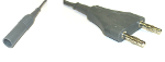 HF-Kabel Bipolar (Euro-Flachstecker geschützt / Erbe-EMC-Stecker)
