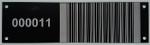Barcode-Schilder aus Aluminium