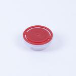 Kunststoff-Faltenbalgverschluss rot 32mm, bestrahlt
