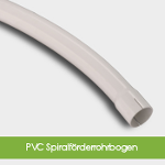 PVC Spiralförderrohrbogen