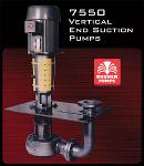 7550 vertical end suction pumps