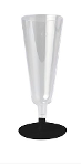 "Party Line" Stiel-Gläser für Wein, PS 0,1 l Ø 6,3 cm · 12 cm transparent mit schwarzem Fuß