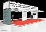 40 Fuss Ausstellungscontainer High Cube