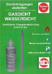 WB 308-2 Gas/Wasserdicht 1 bar/