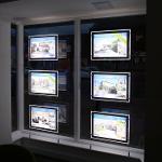 A3 Doppelseitig LED Fenster Display Immobilienmakler