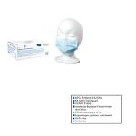 MAIMED- FM Comfort Basic Medizinische Gesichtsmaske, 3-lagig 93/42/EWG EN 14683 (Typ I) blau