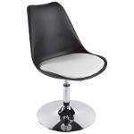 Designer Stuhl Und Verstellbare Dreh Aisne (schwarz Und Weiss) - Stühle