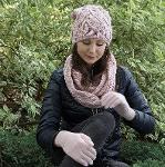 Damen-Herbstset, Mütze ohne Pompon, Schal, Handschuhe