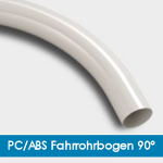 PC/ABS Fahrrohrbogen 90° - Halogenfrei