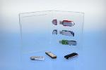 BluRay Box - für 3 USB-Stick's - transparent -