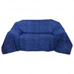 Tagesdecke Sofaüberwurf Carrione 140x210cm blau marmoriert