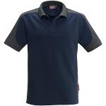 Berufsbekleidung Poloshirts HAKRO Herren-Poloshirt 'contrast performance', dunkelblau,