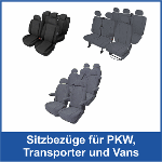 Sitzbezüge für Transporter, Vans und PKW