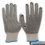 6010 Nitras Strickhandschuh Baumwolle mit PVC-Noppen auf Innenhand und Handrücken sowie Fingerkuppen Gr. 7-10
